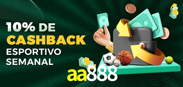 10% de bônus de cashback na aa888